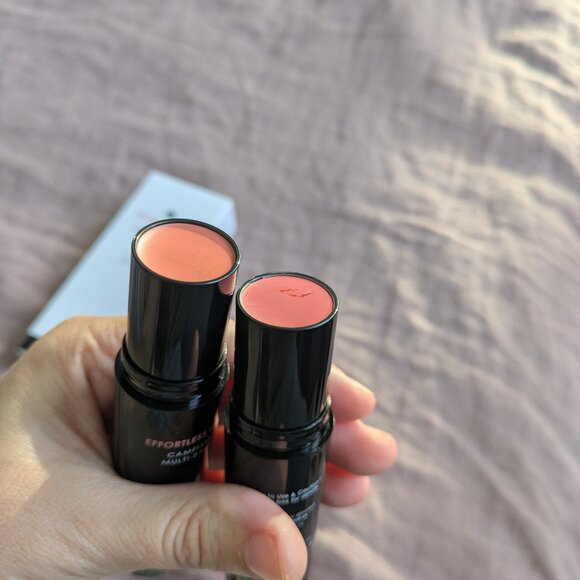 🌸 NIB gloweist Effortless Glow Camellia Multi Balm Duo Dusty Rose & Pink Crush - Picture 2 of 6